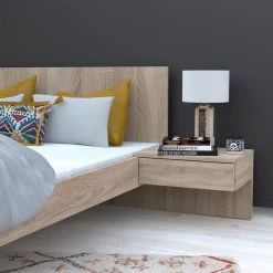 Le Quai Des Affaires Lit COOL 140x190 Cm + 2 Chevets + Sommier / Chêne Blanchi 9 Le Quai Des Affaires Lit COOL 140x190 Cm + 2 Chevets + Sommier / Chêne Blanchi -magasin Vente-unique lit cool 140x190 cm 2 chevets sommier chene blanchi 10453008 27058166 1140x1140