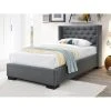 Vente-unique Lit Avec Tête De Lit Capitonnée - 90 X 200 Cm - Tissu - Gris - MASSI... 2 Vente-unique Lit Avec Tête De Lit Capitonnée - 90 X 200 Cm - Tissu - Gris - MASSI... -magasin Vente-unique lit droit massimo 13559516 37136458 1140x1140