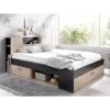 Vente-unique Lit Avec Tête De Lit Rangements Et Tiroirs - 160 X 200cm - Coloris : ... 2 Vente-unique Lit Avec Tête De Lit Rangements Et Tiroirs - 160 X 200cm - Coloris : ... -magasin Vente-unique lit leandre avec tete de lit rangements et tiroirs 160x200cm coloris chene et anthracite 7526042 18955044 1200x1200
