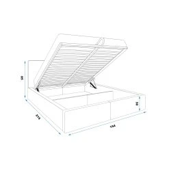 Interbeds Lit Rembourré Hilton Avec Rangement 140x200 En Bleu 10 Interbeds Lit Rembourré Hilton Avec Rangement 140x200 En Bleu -magasin Vente-unique lit rembourre hilton avec rangement 140x200 en bleu 12620726 1015184 84 1140x1140