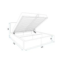 Interbeds Lit Rembourré Hilton Avec Rangement 180x200 En Blanc Cassé 10 Interbeds Lit Rembourré Hilton Avec Rangement 180x200 En Blanc Cassé -magasin Vente-unique lit rembourre hilton avec rangement 180x200 en blanc casse 12692222 1016336 36 1140x1140