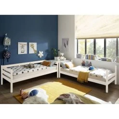Mobistoxx Lit Superposé Morianne 90x200 Cm Blanc Sans Sommier -magasin Vente-unique lit superpose morianne 90x200 cm blanc sans sommier 13991730 38794702 1140x1140