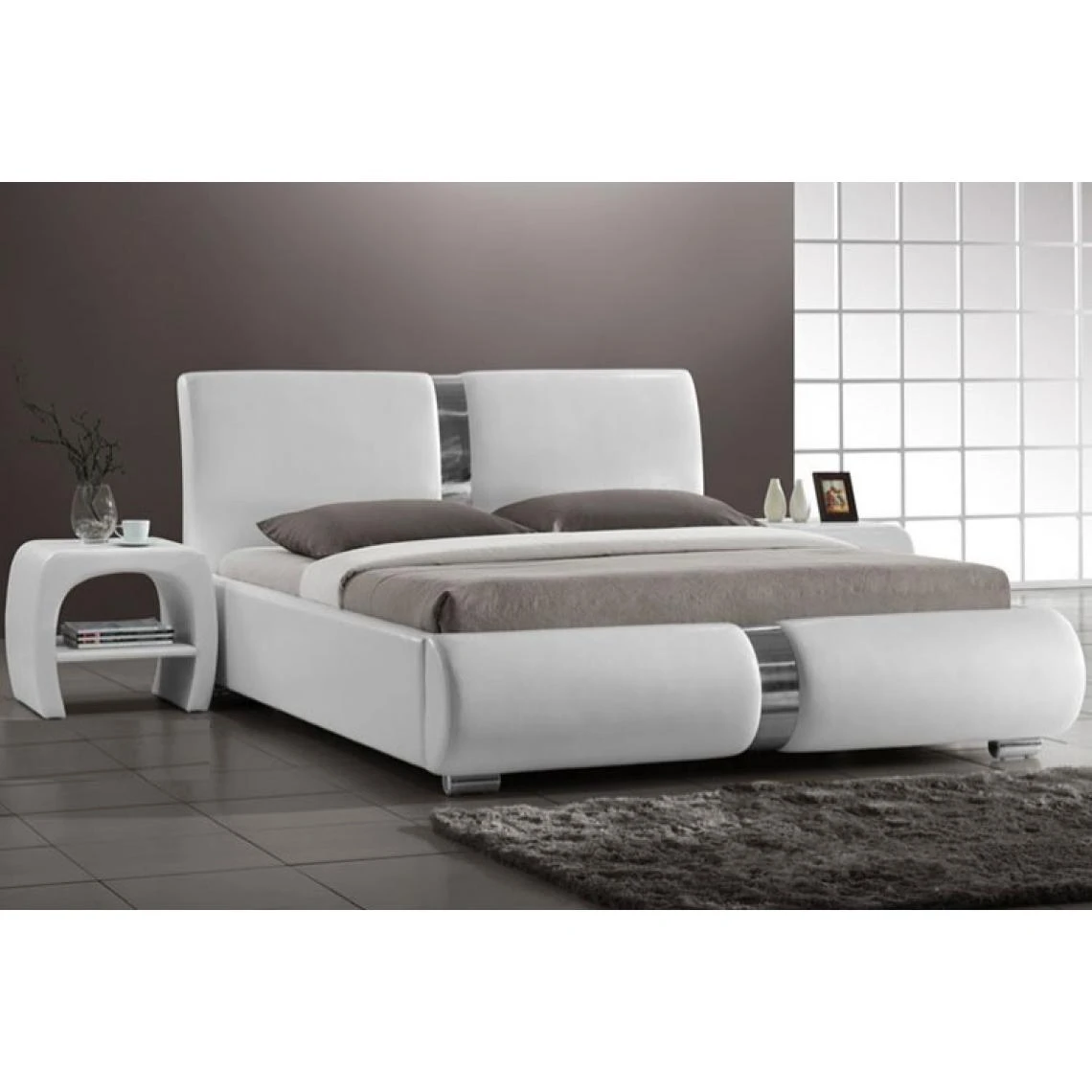 3S. X Home Lit Design Blanc 160x200cm VITARA 4 3S. X Home Lit Design Blanc 160x200cm VITARA – Image 2