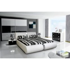 3S. X Home Lit Design Blanc 140x190cm VITARA 9 3S. X Home Lit Design Blanc 140x190cm VITARA -magasin Vente-unique lits design chambre et literie design 4675 1140x1140