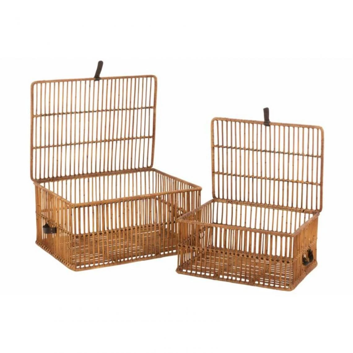 Paris Prix Lot De 2 Coffres De Rangement Aso 77cm Jaune Miel 4 Paris Prix Lot De 2 Coffres De Rangement Aso 77cm Jaune Miel – Image 2