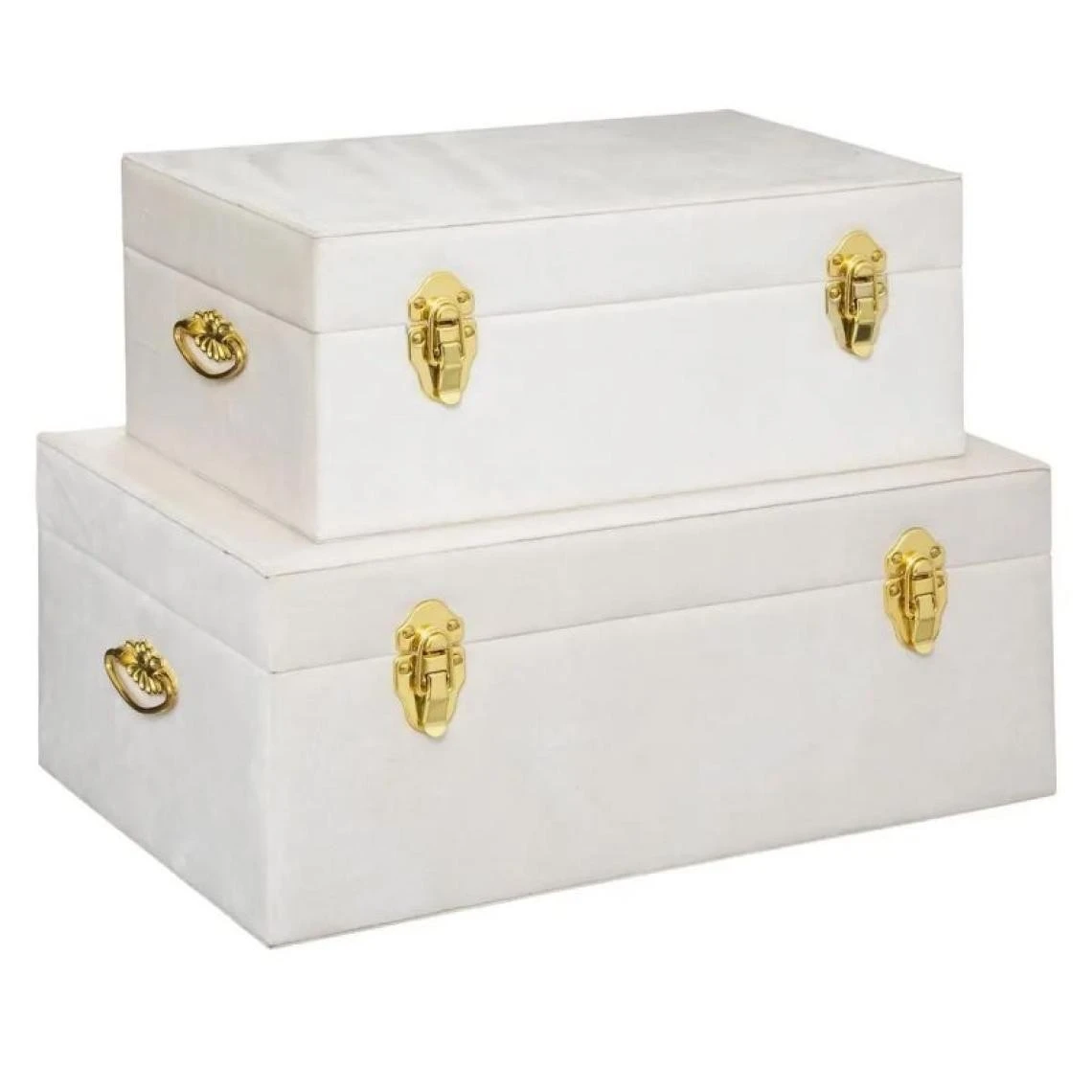 Pp No Name Lot De 2 Malles Déco Midnight Garden 49cm Ivoire 3 Pp No Name Lot De 2 Malles Déco Midnight Garden 49cm Ivoire