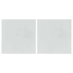 Ac-Deco Lot De 2 Miroirs Adhésifs Carré 40x40cm Argent