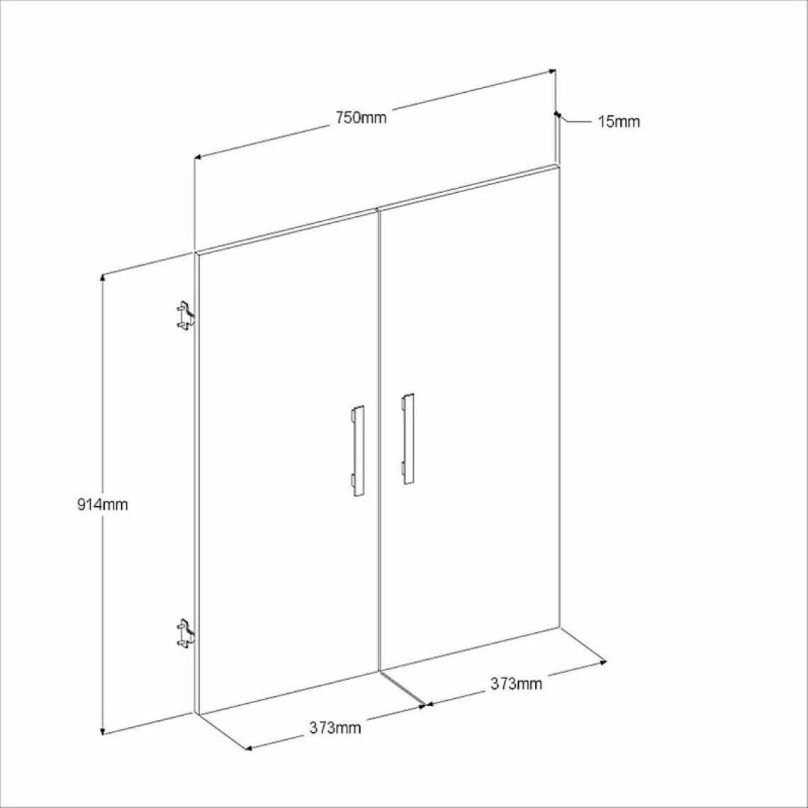 BUT Lot De 2 Portes MAYENCE Blanc Brillant 5 BUT Lot De 2 Portes MAYENCE Blanc Brillant – Image 3