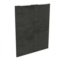 BUT Lot De 2 Portes OPTIMA Gris Ardoise