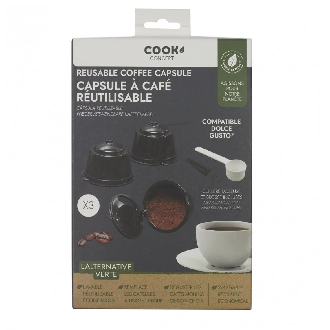 Ac-Deco Set De 3 Capsules Réutilisables Compatibles Dolce Gusto. 5 Ac-Deco Set De 3 Capsules Réutilisables Compatibles Dolce Gusto. – Image 3