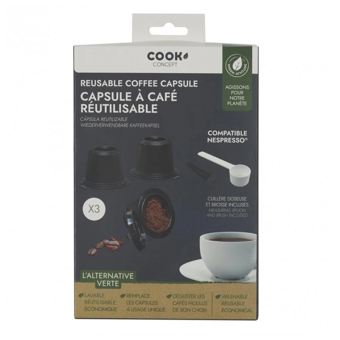 Ac-Deco Set De 3 Capsules Réutilisables Compatibles Nesporesso. 5 Ac-Deco Set De 3 Capsules Réutilisables Compatibles Nesporesso. – Image 3