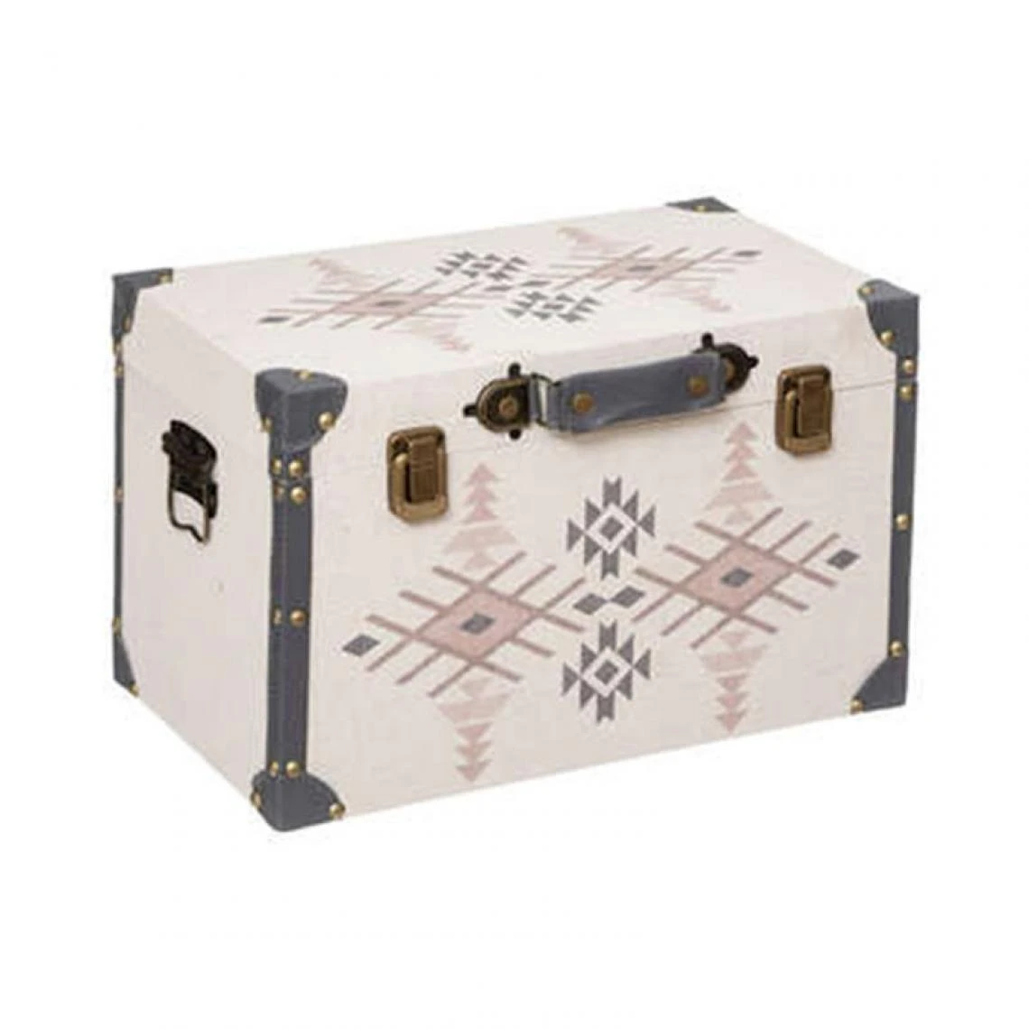 Pp No Name Lot De 3 Malles Déco Vintage Loft 57cm Beige 6 Pp No Name Lot De 3 Malles Déco Vintage Loft 57cm Beige – Image 4