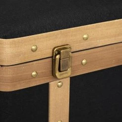 Atmosphera, Createur D'Interieur Lot De 3 Malles Norah En Tissu Noir - ATMOSPHERA -magasin Vente-unique lot de 3 malles norah en tissu noir atmosphera 13908076 38567964 1140x1140