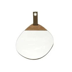 TOILINUX Lot De 3 Miroirs Avec Détail Effet Bois En MDF - Marron 9 TOILINUX Lot De 3 Miroirs Avec Détail Effet Bois En MDF - Marron -magasin Vente-unique lot de 3 miroirs avec detail effet bois en mdf marron 13620516 37469456 1140x1140