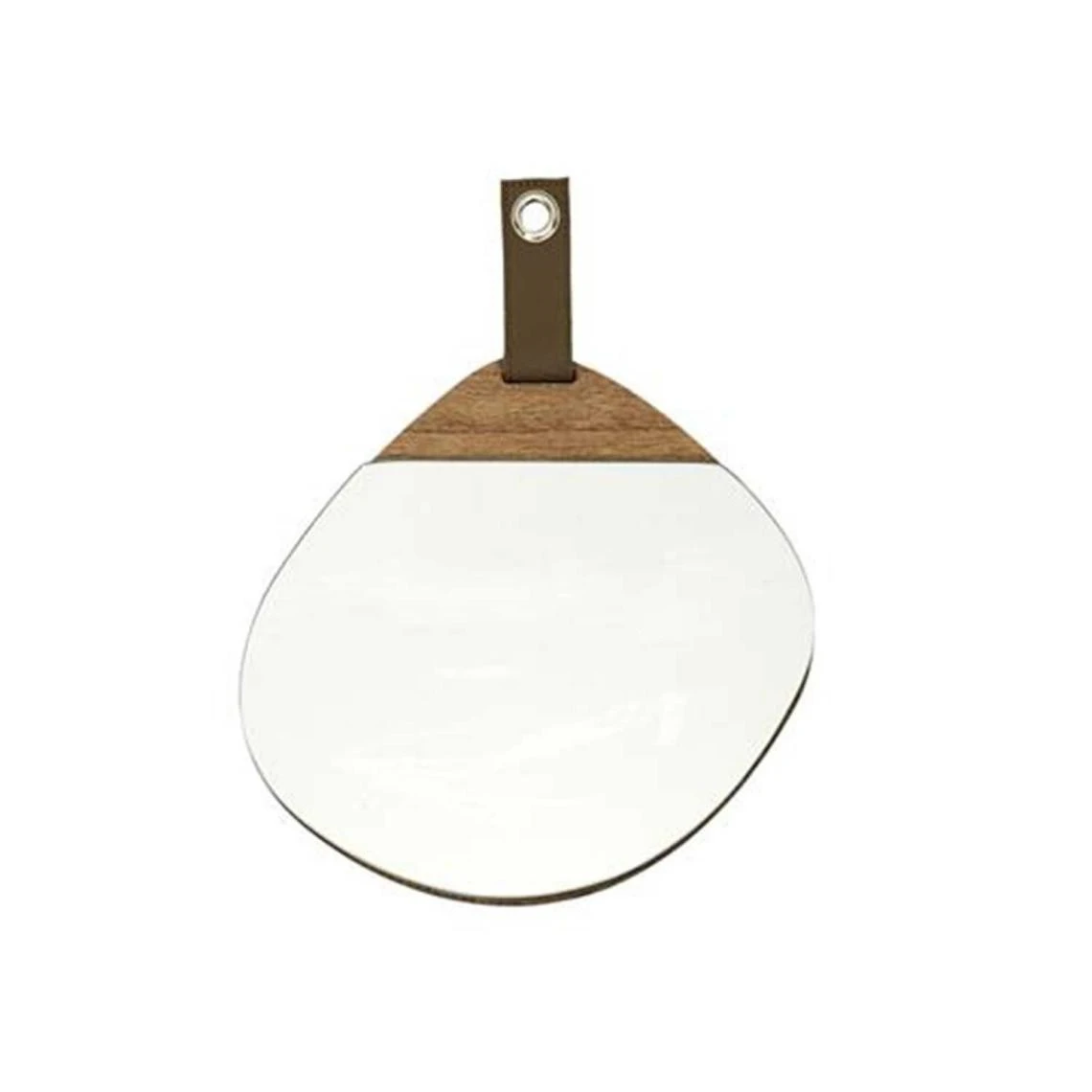 TOILINUX Lot De 3 Miroirs Avec Détail Effet Bois En MDF - Marron 5 TOILINUX Lot De 3 Miroirs Avec Détail Effet Bois En MDF - Marron – Image 3