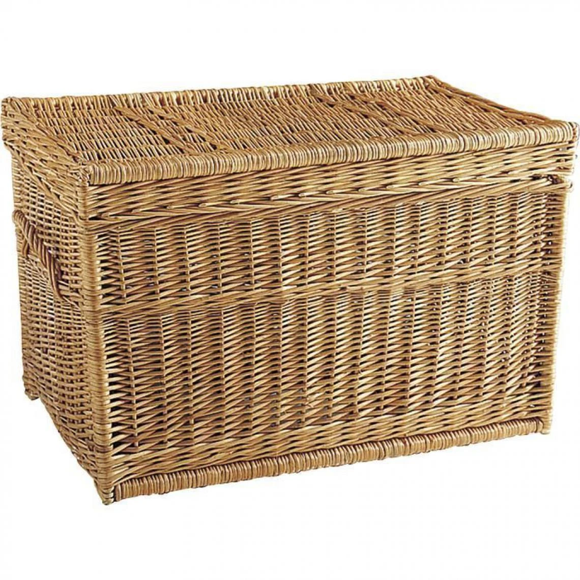 Aubry Gaspard Malle De Rangement En Osier Buff 60 X 40 X 40 Cm. 3 Aubry Gaspard Malle De Rangement En Osier Buff 60 X 40 X 40 Cm.