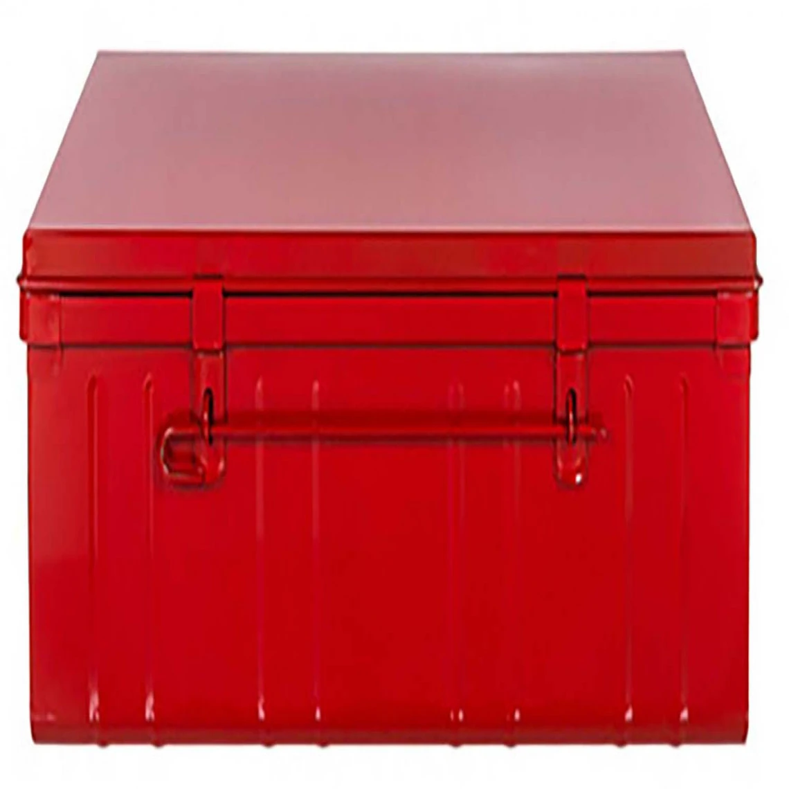 PIERRE HENRY Malle En Acier Habitat 100 Cm Rouge. 4 PIERRE HENRY Malle En Acier Habitat 100 Cm Rouge. – Image 2