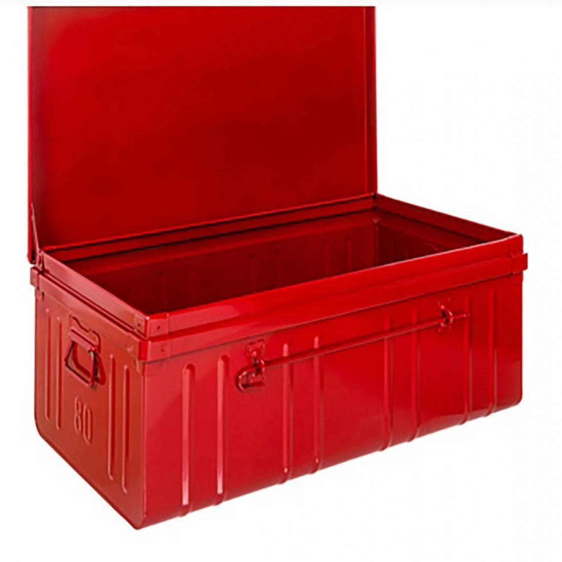 PIERRE HENRY Malle En Acier Habitat 100 Cm Rouge. 5 PIERRE HENRY Malle En Acier Habitat 100 Cm Rouge. – Image 3