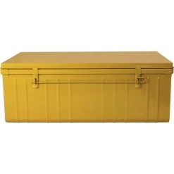 PIERRE HENRY Malle En Acier Habitat 100 Cm Miel. 8 PIERRE HENRY Malle En Acier Habitat 100 Cm Miel. -magasin Vente-unique malle en acier habitat 100 cm miel 14075580 39092708 1140x1140