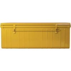 PIERRE HENRY Malle En Acier Habitat 100 Cm Miel. 9 PIERRE HENRY Malle En Acier Habitat 100 Cm Miel. -magasin Vente-unique malle en acier habitat 100 cm miel 14075580 39092710 1140x1140