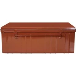 PIERRE HENRY Malle En Acier Habitat 100 Cm Terracotta. 8 PIERRE HENRY Malle En Acier Habitat 100 Cm Terracotta. -magasin Vente-unique malle en acier habitat 100 cm terracotta 14064020 39052550 1140x1140