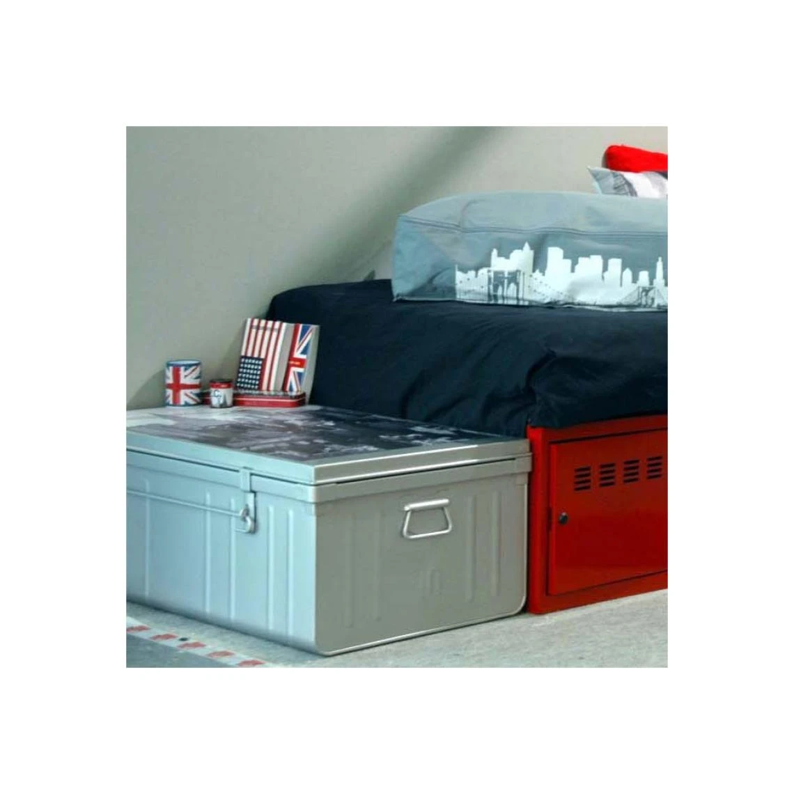 PIERRE HENRY Malle Habitat En Acier 130 Litres Alu. 4 PIERRE HENRY Malle Habitat En Acier 130 Litres Alu. – Image 2