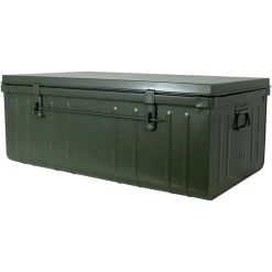 PIERRE HENRY Malle Habitat En Acier 130 Litres Kaki.