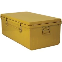 PIERRE HENRY Malle Habitat En Acier 130 Litres Miel. 9 PIERRE HENRY Malle Habitat En Acier 130 Litres Miel. -magasin Vente-unique malle habitat en acier 130 litres miel 14075574 39092686 1140x1140