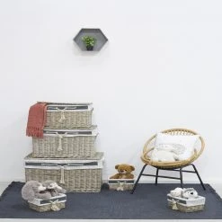 Aubry Gaspard Malles Et Corbeilles En éclisse Grise (Lot De 6). 7 Aubry Gaspard Malles Et Corbeilles En éclisse Grise (Lot De 6). -magasin Vente-unique malles et corbeilles en eclisse grise lot de 6 9382773 24571241 241 1140x1140