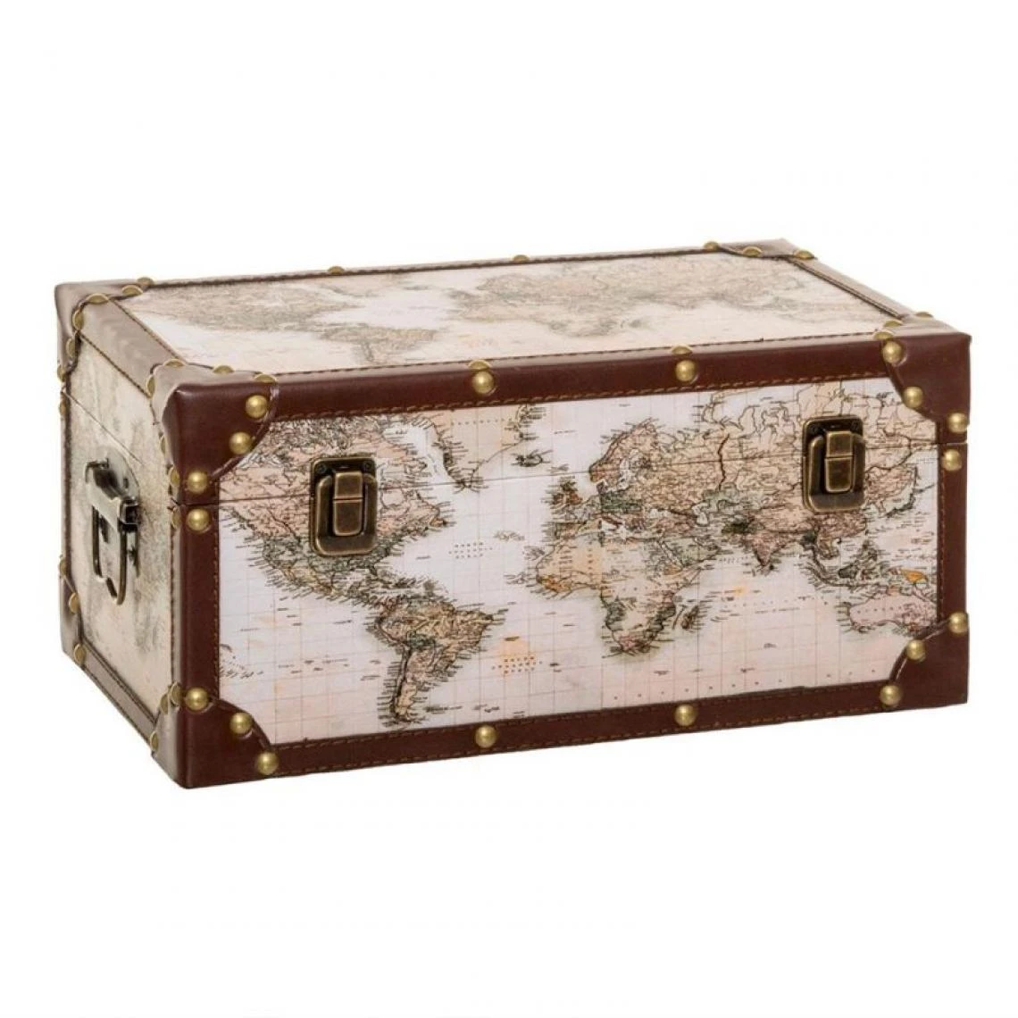 Atmosphera, Createur D'Interieur Malles Mappemonde - Lot De 4 - Atmosphera 7 Atmosphera, Createur D'Interieur Malles Mappemonde - Lot De 4 - Atmosphera – Image 5