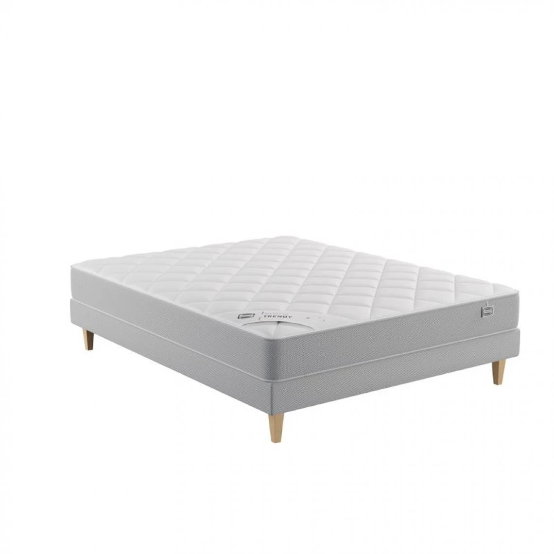 Matelas + Sommier 140x190 Cm SIMMONS + 2 Oreillers + Couette TRENDY 6 Matelas + Sommier 140x190 Cm SIMMONS + 2 Oreillers + Couette TRENDY – Image 4