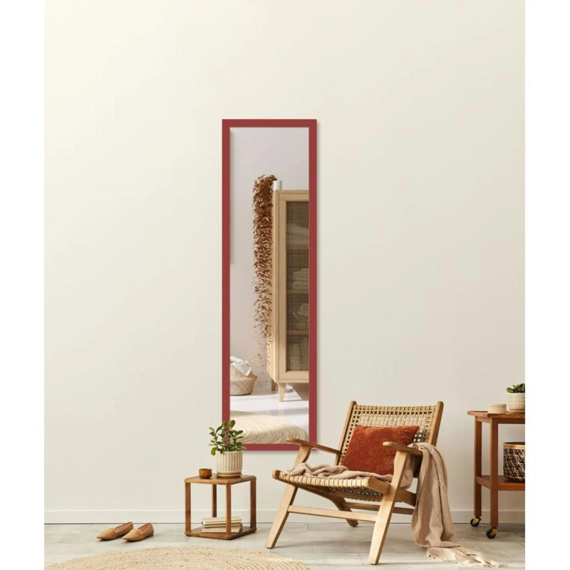 BUT Miroir 35X125 Cm CHIPI Terracotta 4 BUT Miroir 35X125 Cm CHIPI Terracotta – Image 2