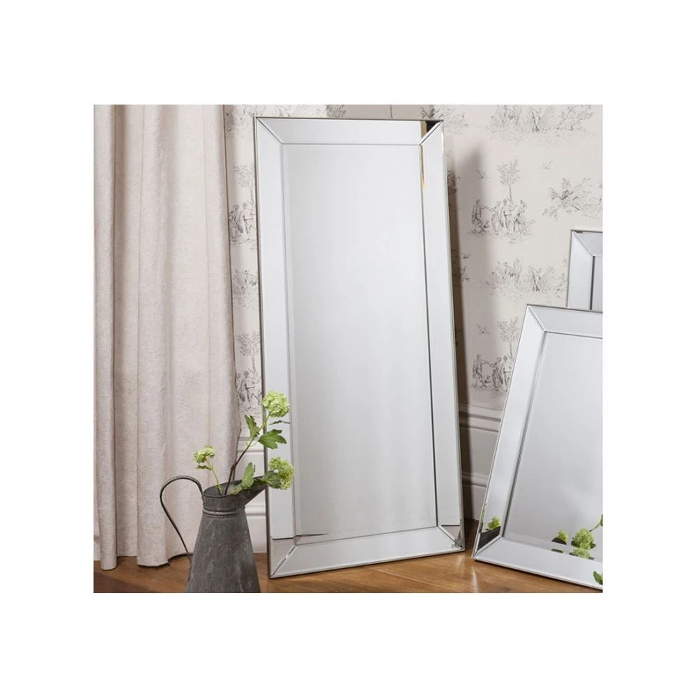 Vente-unique Miroir En Bois D'eucalyptus DARCY - L. 50 X H. 170 Cm - Argenté 5 Vente-unique Miroir En Bois D'eucalyptus DARCY - L. 50 X H. 170 Cm - Argenté – Image 3