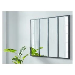 Vente-unique Miroir Fenêtre Atelier Style Industriel En Fer DUDLEY - L. 120 X H. 9... 9 Vente-unique Miroir Fenêtre Atelier Style Industriel En Fer DUDLEY - L. 120 X H. 9... -magasin Vente-unique miroir 380853 1