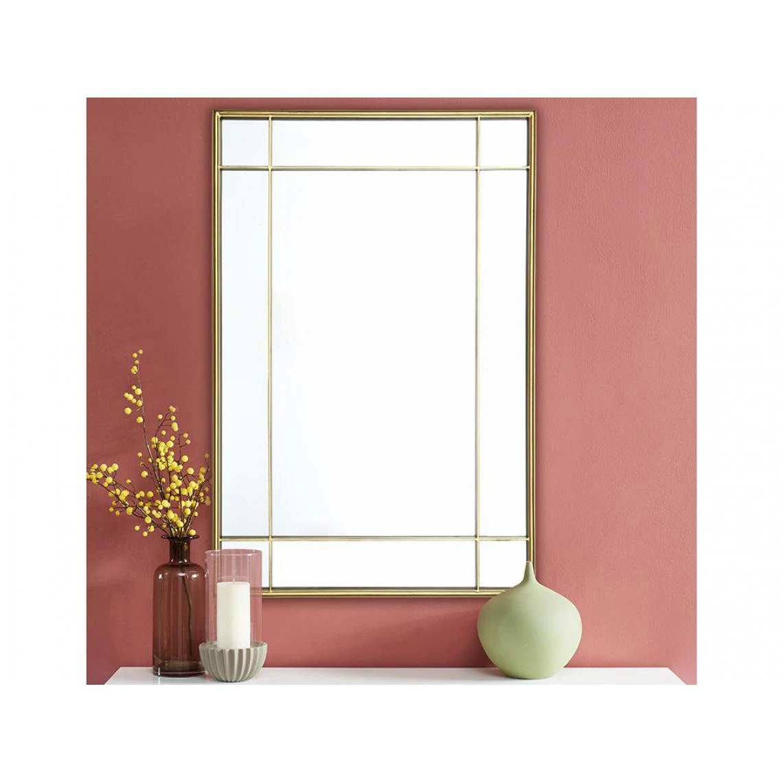 Vente-unique Miroir Verrière En Métal ANAIS - L. 80 X H. 120 Cm - Doré Antique 7 Vente-unique Miroir Verrière En Métal ANAIS - L. 80 X H. 120 Cm - Doré Antique – Image 5