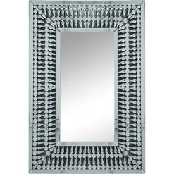 Vivenla Miroir Argenté Design Effet 3D 80 X 120 Cm Collection Bogami