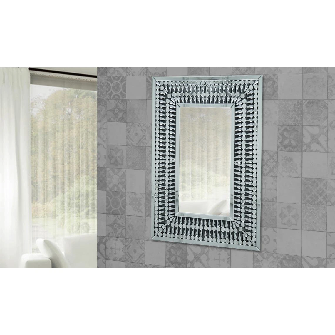 Vivenla Miroir Argenté Design Effet 3D 80 X 120 Cm Collection Bogami 7 Vivenla Miroir Argenté Design Effet 3D 80 X 120 Cm Collection Bogami – Image 5