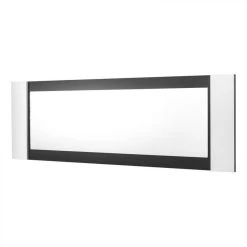 Modern Living Miroir BELLARIVA Laqué Blanc/ Gris Anthracite -magasin Vente-unique miroir bellariva laque blanc gris 9690102 25113102 1140x1140