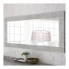 HAPPYMOBILI Grand Miroir Mural Design Gris Clair SERENA 1 HAPPYMOBILI Grand Miroir Mural Design Gris Clair SERENA -magasin Vente-unique miroir beton gris design zd1 z