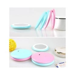 Wewoo Miroir Bleu 1W 10 LEDs Multi-fonction Rechargeable Donut De Maquillage... 10 Wewoo Miroir Bleu 1W 10 LEDs Multi-fonction Rechargeable Donut De Maquillage... -magasin Vente-unique miroir bleu 1w 10 leds multi fonction rechargeable donut de maquillage led lampe 2