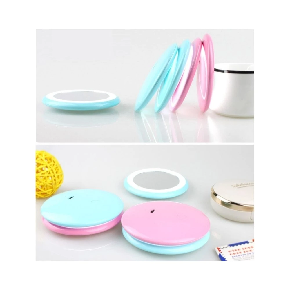 Wewoo Miroir Bleu 1W 10 LEDs Multi-fonction Rechargeable Donut De Maquillage... 6 Wewoo Miroir Bleu 1W 10 LEDs Multi-fonction Rechargeable Donut De Maquillage... – Image 4