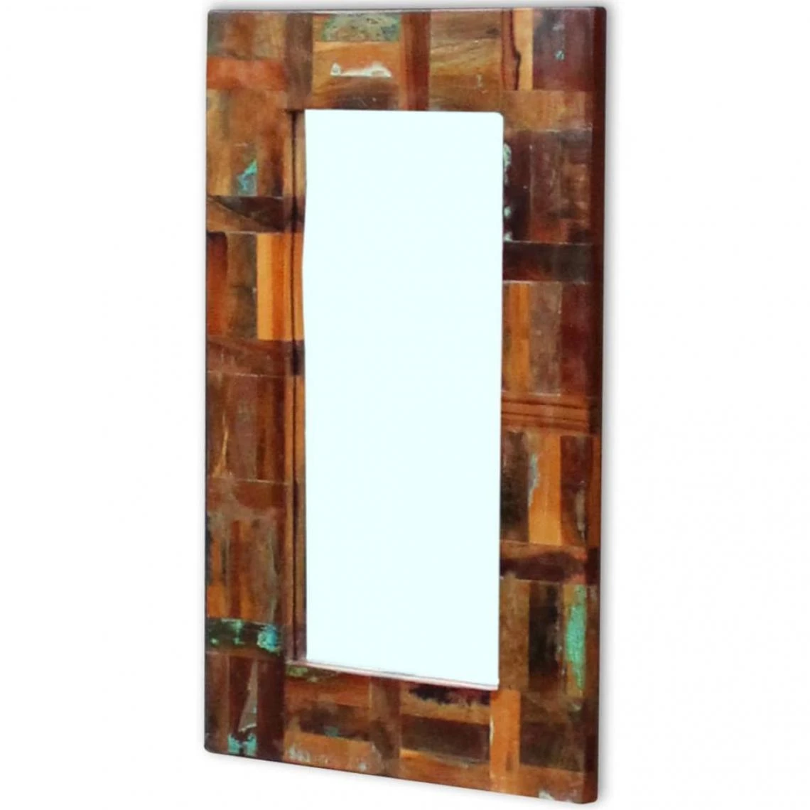 SANS MARQUE Miroir Bois De Récupération Massif 80 X 50 Cm - Multicolore 3 SANS MARQUE Miroir Bois De Récupération Massif 80 X 50 Cm - Multicolore