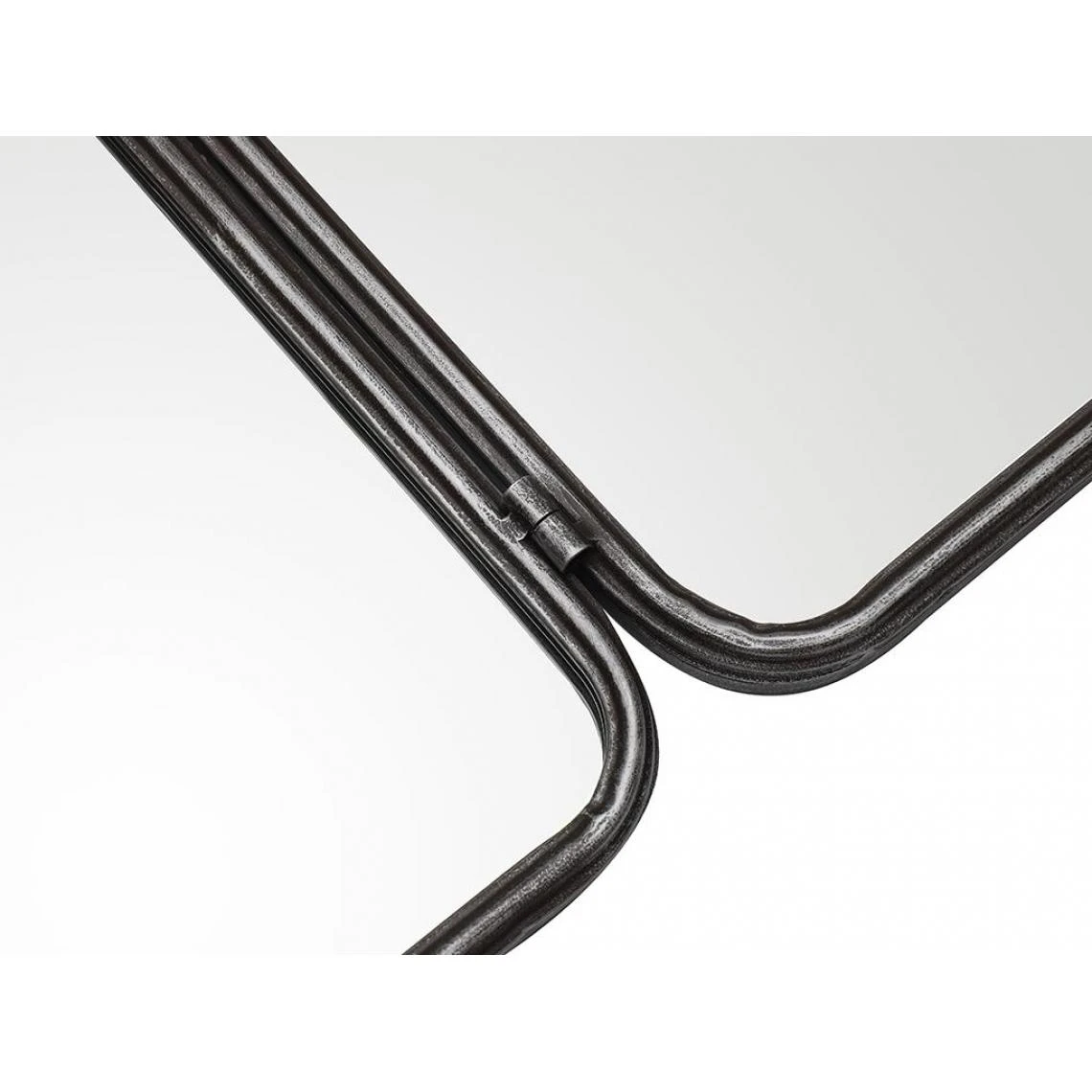 Vente-unique Miroir De Barbier Vintage En Métal CERRONE - L. 60 X H. 112 Cm - Gris... 7 Vente-unique Miroir De Barbier Vintage En Métal CERRONE - L. 60 X H. 112 Cm - Gris... – Image 5