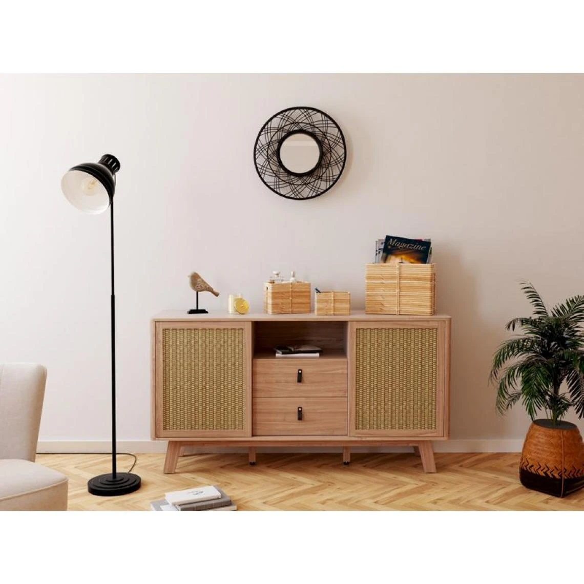 BUT Miroir D50 Cm SENSA Noir 7 BUT Miroir D50 Cm SENSA Noir – Image 5