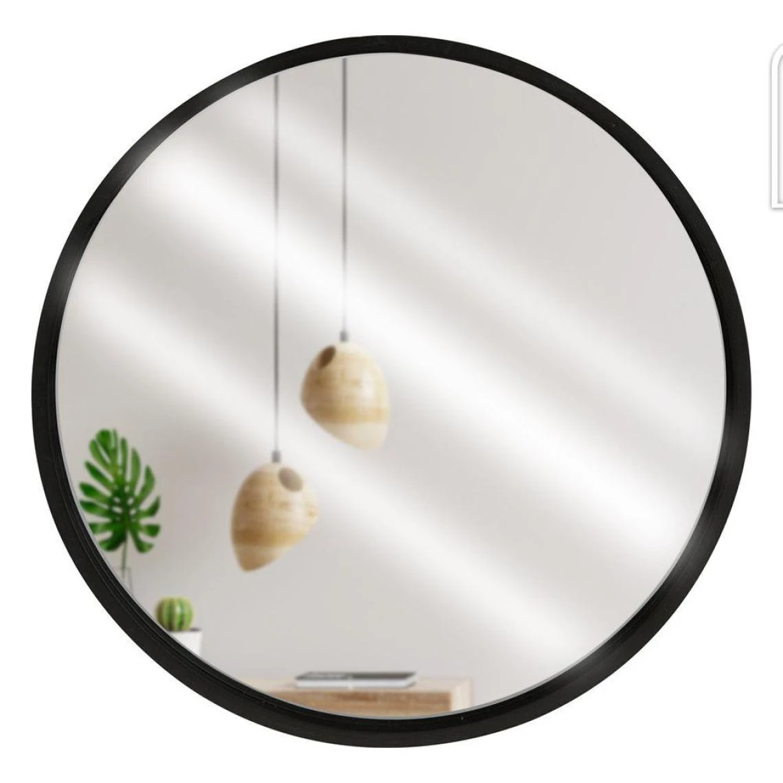 Other Miroir Dans Un Cadre En Bois Noir, Miroir De Salle De Bain Mural Rond ... 3 Other Miroir Dans Un Cadre En Bois Noir, Miroir De Salle De Bain Mural Rond ...