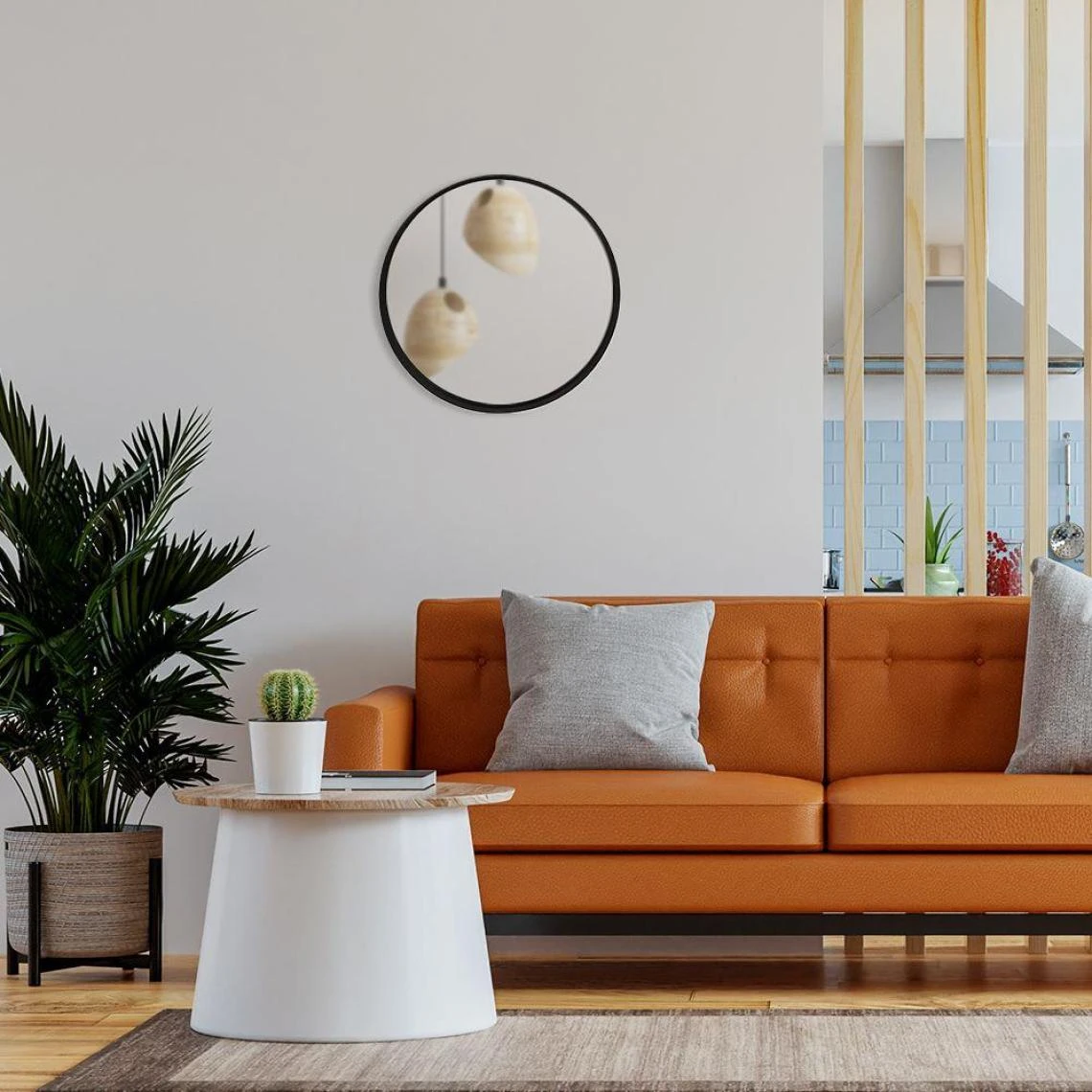 Other Miroir Dans Un Cadre En Bois Noir, Miroir De Salle De Bain Mural Rond ... 7 Other Miroir Dans Un Cadre En Bois Noir, Miroir De Salle De Bain Mural Rond ... – Image 5