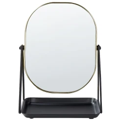 Beliani Miroir De Maquillage 20 X 22 Cm Doré CORREZE