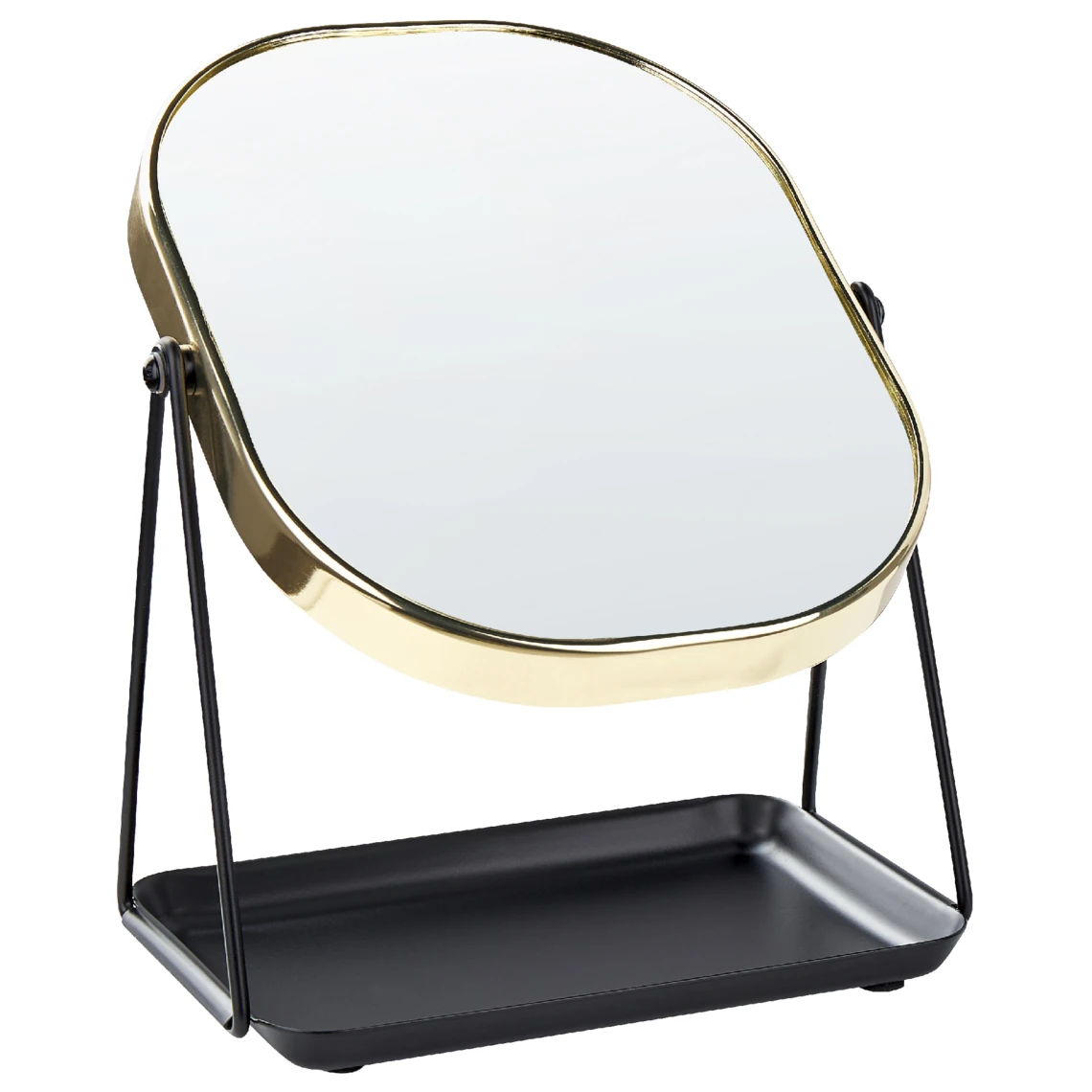 Beliani Miroir De Maquillage 20 X 22 Cm Doré CORREZE 7 Beliani Miroir De Maquillage 20 X 22 Cm Doré CORREZE – Image 5