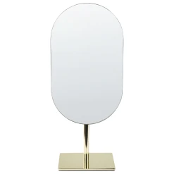 Beliani Miroir De Maquillage 21 X 28 Cm Doré CANTAL