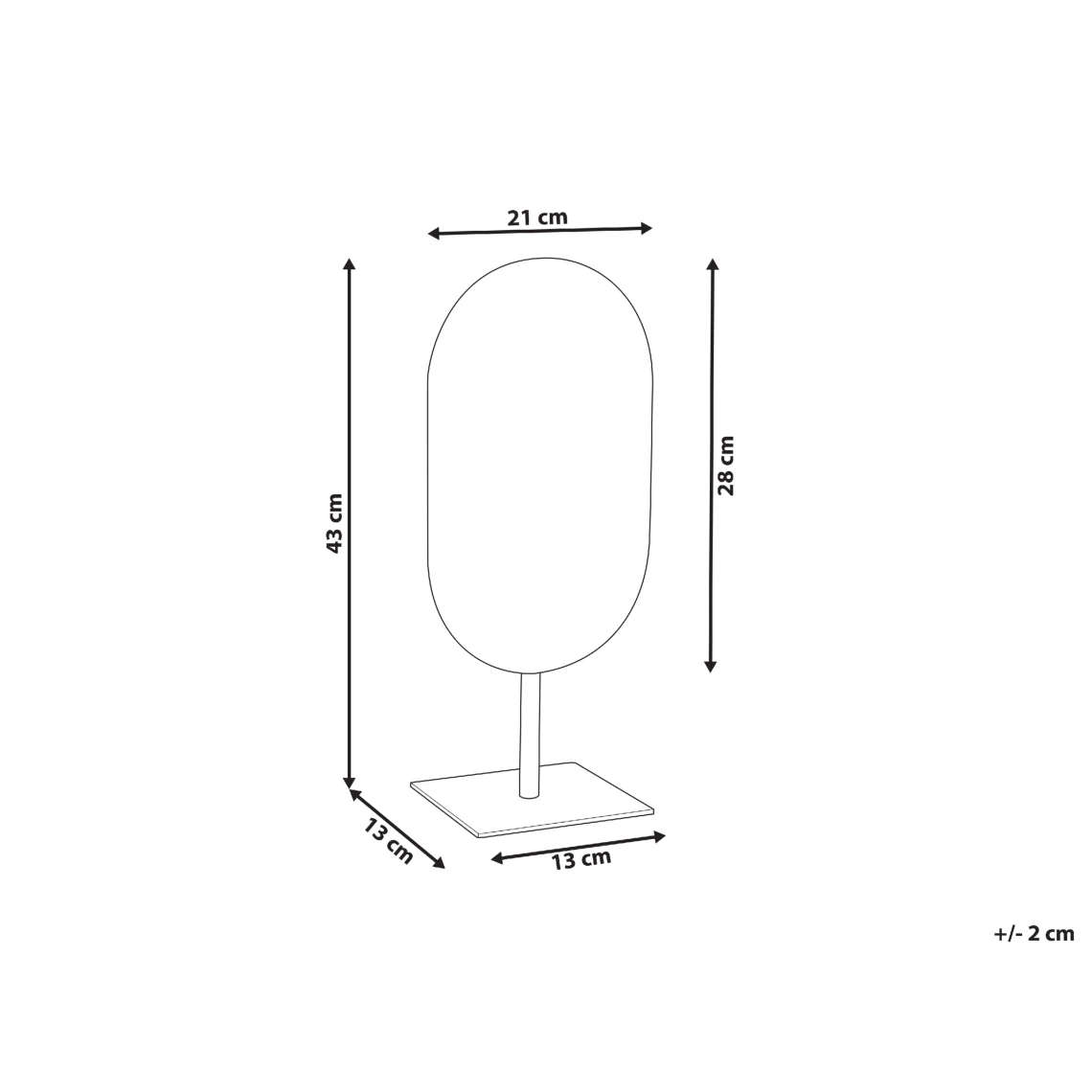 Beliani Miroir De Maquillage 21 X 28 Cm Doré CANTAL 4 Beliani Miroir De Maquillage 21 X 28 Cm Doré CANTAL – Image 2
